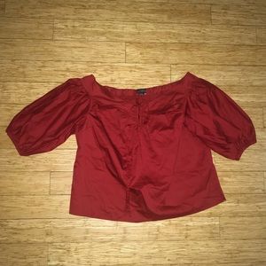 Eloquii Puff Sleeve Off-Shoulder Blouse